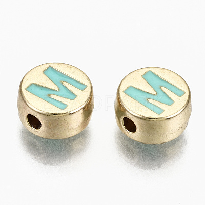 Alloy Enamel Beads X-ENAM-S122-029M-RS-1