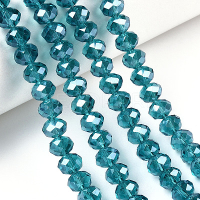 Electroplate Glass Beads Strands EGLA-A044-T1mm-A27-1