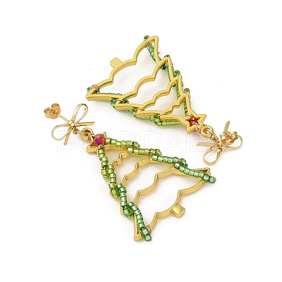3 Pairs Brass Stud Earring & 304 Stainless Steel Leverback Earring Sets EJEW-MZ00496-1