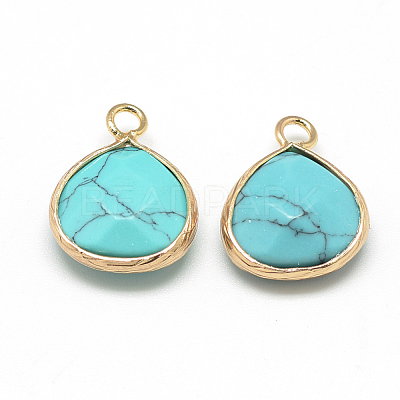 Synthetic Turquoise Pendants X-G-Q963-03-1