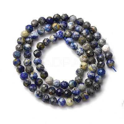 Natural Lapis Lazuli Beads Strands LS-G-RM2025-A41-4mm-B-1