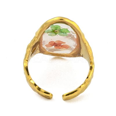 Brass Adjustable Rings for Women RJEW-G265-10G-D06-1