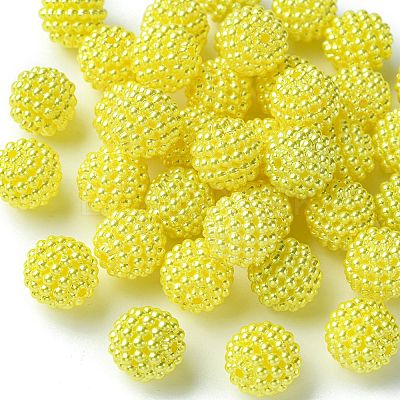 Imitation Pearl Acrylic Beads OACR-FS0001-45D-1