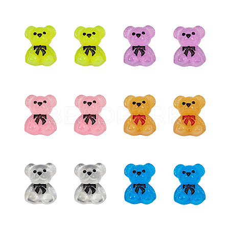 36Pcs 6 Colors Acrylic Cabochons MRMJ-PJ0001-08-1