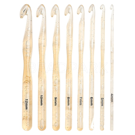 Plastic Crochet Hooks Needles PW-WG79595-01-1