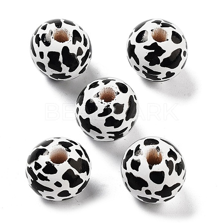 Wood European Beads WOOD-M011-03A-1