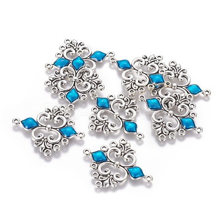 Alloy Enamel Chandelier Component Links ENAM-EA9734Y-4-1