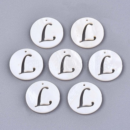 Natural Freshwater Shell Charms SHEL-S276-119L-1