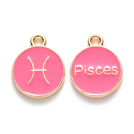 Alloy Enamel Pendants ENAM-S124-01B-03H-1