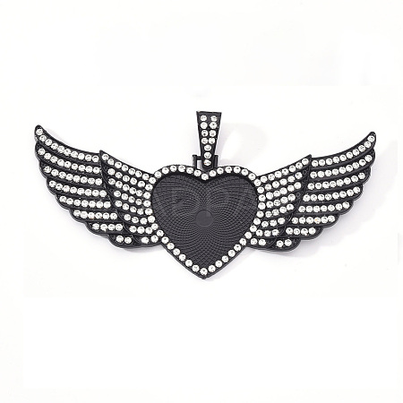Alloy Pendant Cabochon Settings LS-PALLOY-S107-001EB-RS-1