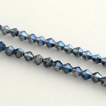 Electroplate Glass Bead Strands LS-EGLA-R094-4mm-13-1