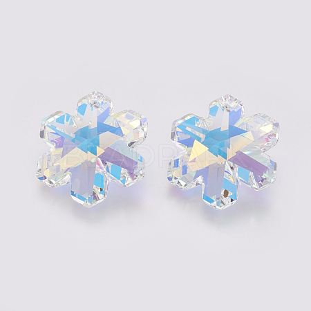 K9 Glass Rhinestone Pendants GLAA-K034-H05-1