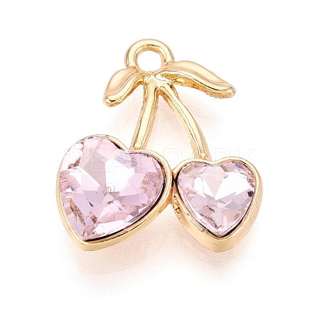 Alloy Rhinestone Pendants PALLOY-T092-24G-03-1