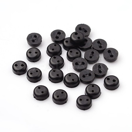 2-Hole Flat Round Acrylic Buttons BUTT-E110-08-1