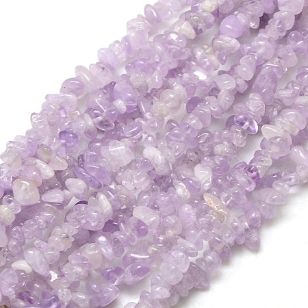 Natural Amethyst Beads Strands G-P035-12-1