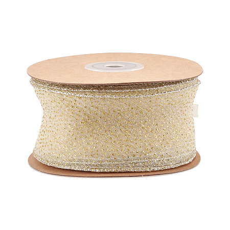 10 Yards Sparkle Polyester Glitter Ribbon OCOR-TAC0034-02A-1