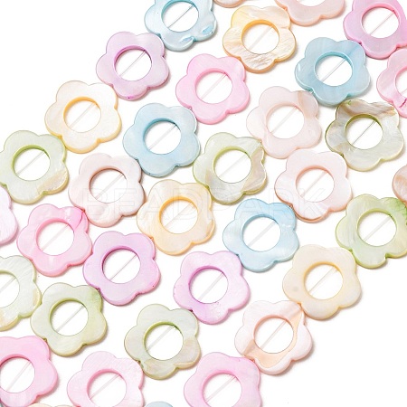 Dyed Natural Freshwater Shell Beads Strands SH-CBA2978-02-1