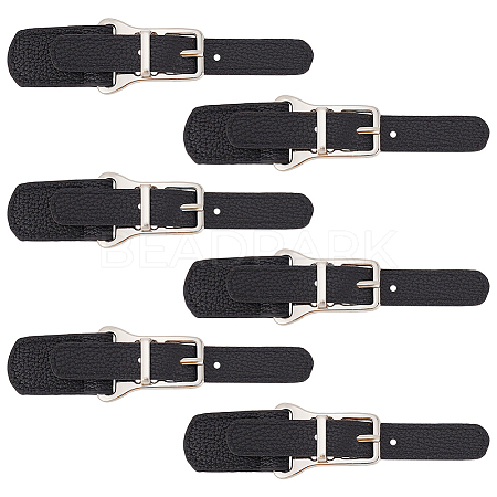 Fingerinspire 6 Sets PU Imitation Leather Sew on Toggle Buckles FIND-FG0001-87-1