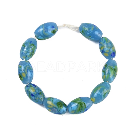 Opaque Handmade Lampwork Beads BLOW-D006-05F-1
