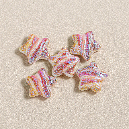15Pcs Printed Resin Beads RESI-CJC0006-036D-1