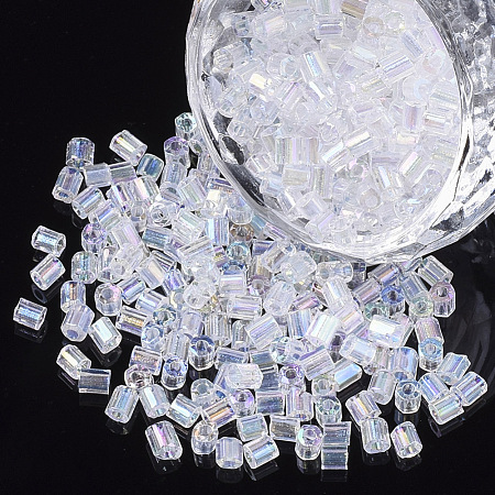 6/0 Two Cut Glass Seed Beads SEED-S033-13B-01-1