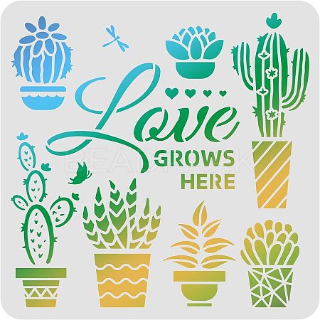 Plastic Reusable Drawing Painting Stencils Templates DIY-WH0172-461-1