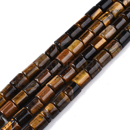 Natural Tiger Eye Beads Strands X-G-N326-150-B02-1