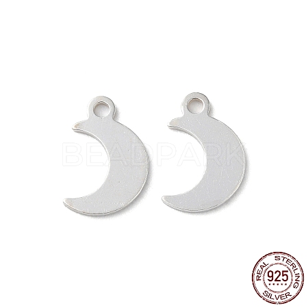 925 Sterling Silver Moon Chain Extender Drops STER-P053-06S-1