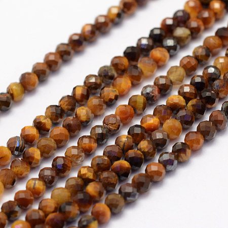 Natural Tiger Eye Beads Strands LS-G-F460-61-1