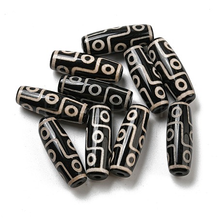 Tibetan Style dZi Beads Strands G-P526-B14-1
