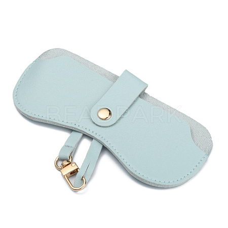Portable PVC Leather Glasses Cases AJEW-WH0250-89D-1