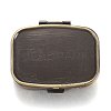 2 Compartmennts Iron Pill Box CON-H013-02AB-1