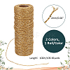 2 Rolls 2 Colors Polyester Braided Metallic Cord OCOR-PH0002-82-2