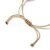 Natural Mixed Cowrie Shell Beads & Synthetical Turquoise Beads Braided Bead Bracelets BJEW-TA00641-5