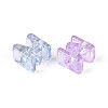 UV Plating Transparent Acrylic European Beads OACR-M027-02M-3