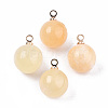 Natural Topaz Jade Charms G-N332-024G-17-1