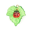 Transparent Resin with Alloy & Enamel Pendants RE-CBA19D0-05A-1