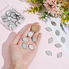 50Pcs 304 Stainless Steel Cabochon Connector Settings STAS-HY0001-87-3