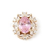 Brass Micro Pave Cubic Zirconia Beads KK-K297-29G-01-1