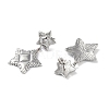 Texture Star 304 Stainless Steel Dangle Earrings EJEW-L283-018P-2