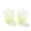3-Petal Opaque Acrylic Bead Caps SACR-D007-08B-1
