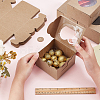 Square Kraft Paper Muffin Storage Gift Boxes CON-WH0095-95B-3