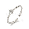 Brass Cup Peg Open Cuff Ring Settings KK-G518-02P-02-1