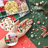 Christmas DIY Polymer Clay & Acrylic & Glass Beads: Bracelets Making Kits DIY-FS0007-99-3