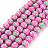 Handmade Polymer Clay Beads Strands CLAY-N008-055-01-1