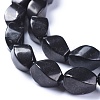 Natural Shungite Beads Strands G-L505-41-3