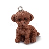 Opaque Resin Dog Pendants RESI-P033-A04-1