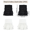 AHADEMAKER 2 Sets 2 Colors Polyester Oversleeves AJEW-GA0004-99-2