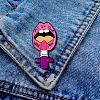 Pink Cartoon Enamel Pin GIPO-PW0001-009E-4