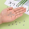 Tarnish Resistant 304 Stainless Steel 8-Petal Flower Bead Caps STAS-J011-03-5